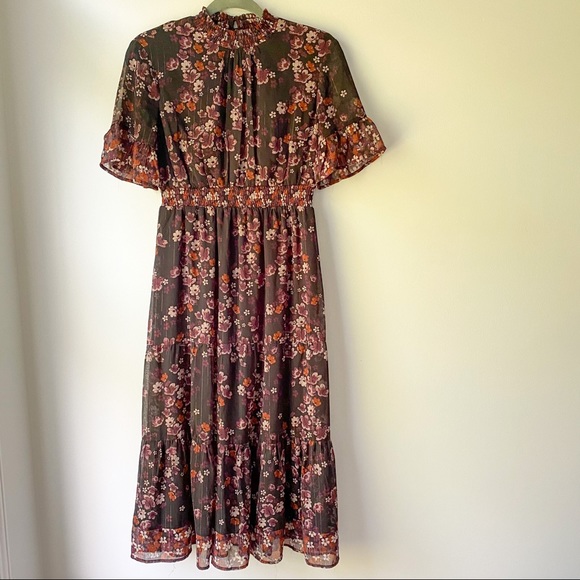 Jolt Dresses & Skirts - MIDI High Neck Fall Floral Dress